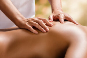 Massage afspænding af muskler, forløsning af følelser